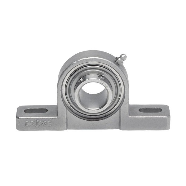 Dodge Industrial Pillow Block Bearing, 2 Bolt Pillow Block, 2 in. Bore, 2-1/4 in. Base to Center Height P2B-SCEZ-200-SHSS - main